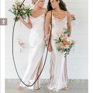 Revelry Skye Satin Bridesmaid Dress, petite